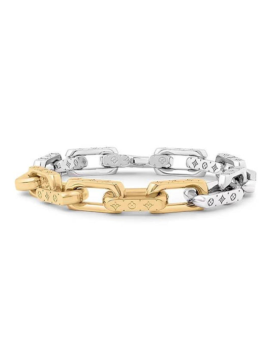 monogram chain bracelet silver gold - LOUIS VUITTON - BALAAN 2