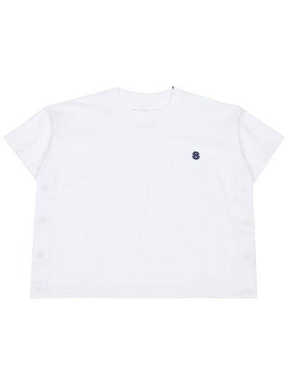 Embroidered Logo Cotton Short-Sleeve T-Shirt White - SACAI - BALAAN 2