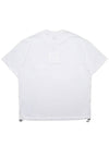 Cotton String Round Short Sleeve T-Shirt White - WOOYOUNGMI - BALAAN 3