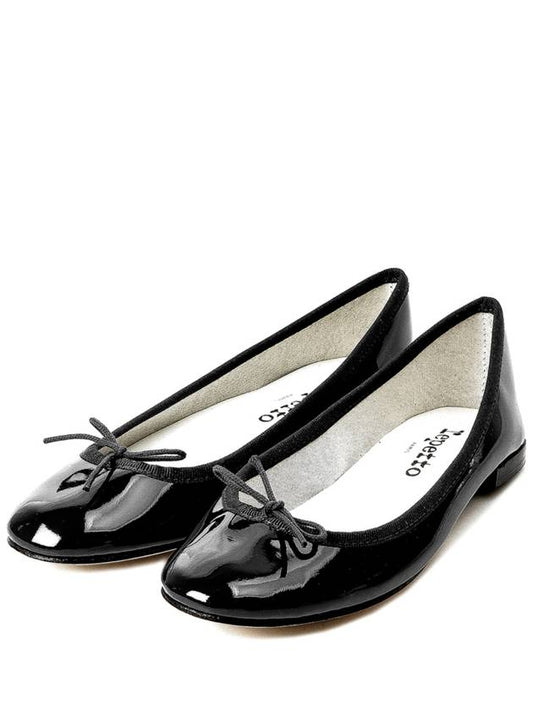 Women's Cendrillon Leather Ballerinas Flat Black - REPETTO - BALAAN 2