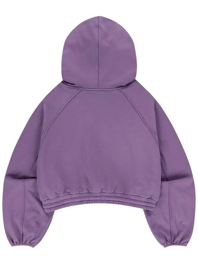 Crop Sweatshirt Big Pocket Hoodie Dark Purple - OFFGRID - BALAAN 2