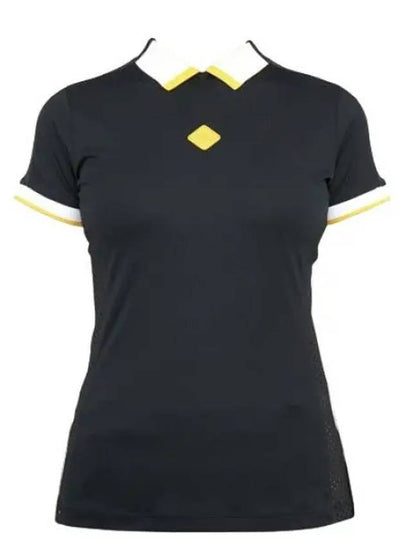 Women's KOURTNEY Polo Short Sleeve T-Shirt Black - J.LINDEBERG - BALAAN 2