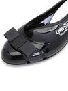 Vara Bow Jelly Ballet Flat Black - SALVATORE FERRAGAMO - BALAAN 8