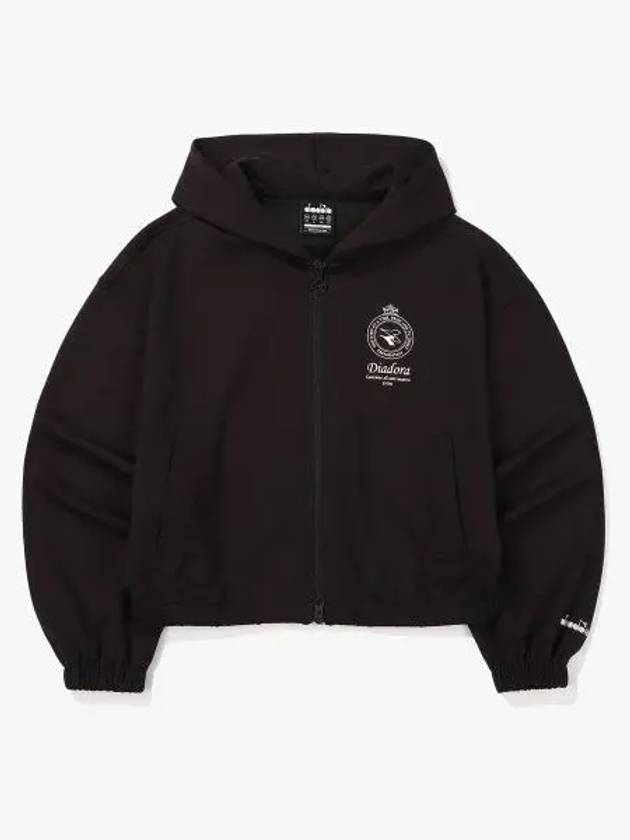 Diadora comfy hooded zip up jacket BLACK - DIADORA - BALAAN 1