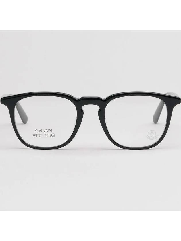 Glasses frame ML5151F 001 square horn rim Asian fit - MONCLER - BALAAN 3