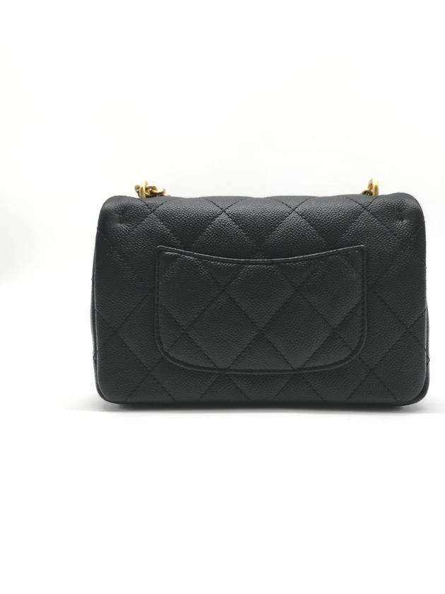 Calfskin Mini Flap Shoulder Bag Black - CHANEL - BALAAN 4