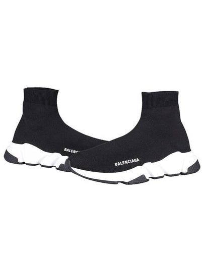 Speed Trainer  High Top Sneakers Black White - BALENCIAGA - BALAAN 2