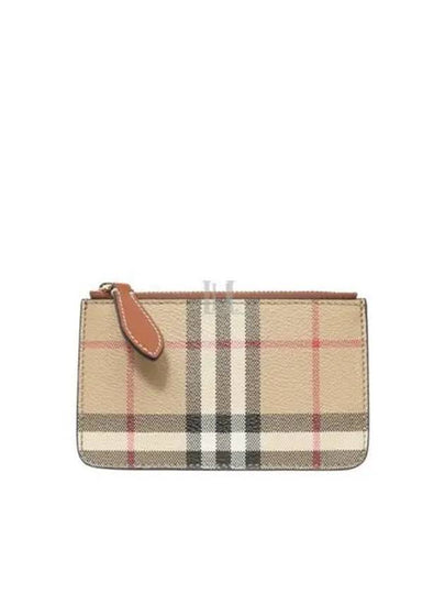 Check Print Coin Wallet Beige - BURBERRY - BALAAN 2