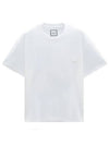 Swaying Flower Back Logo Short Sleeve T-Shirt White - WOOYOUNGMI - BALAAN 6