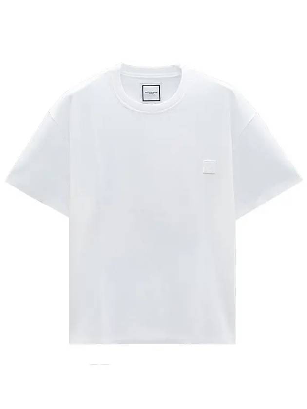 Swaying Flower Back Logo Short Sleeve T-Shirt White - WOOYOUNGMI - BALAAN 6