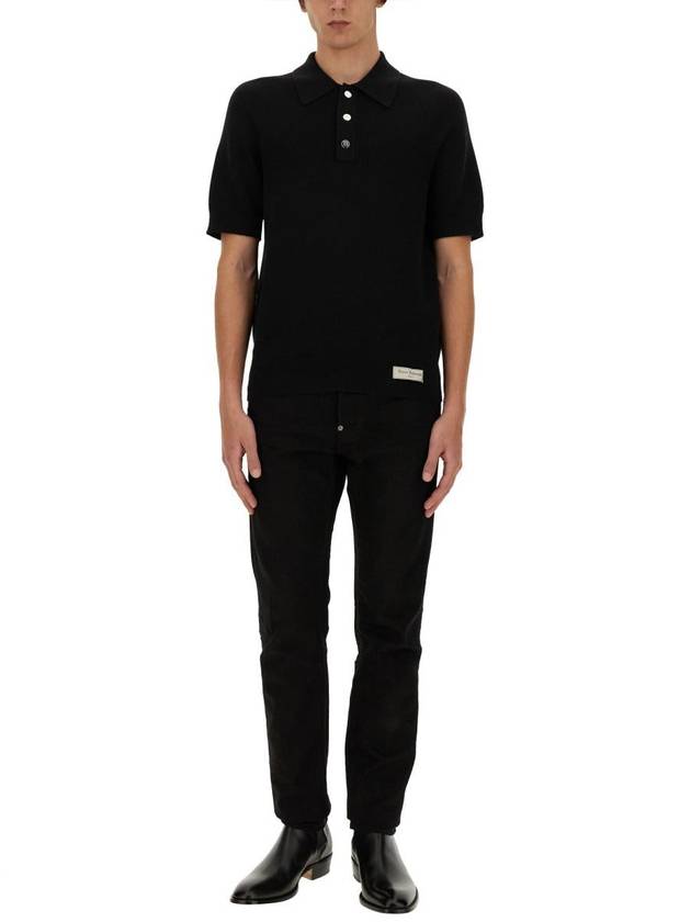 Balmain Merino Wool Polo Shirt - BALMAIN - BALAAN 2