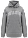 Coeur Sacre Embroidered Lettering Logo Hoodie Grey - AMI - BALAAN 3