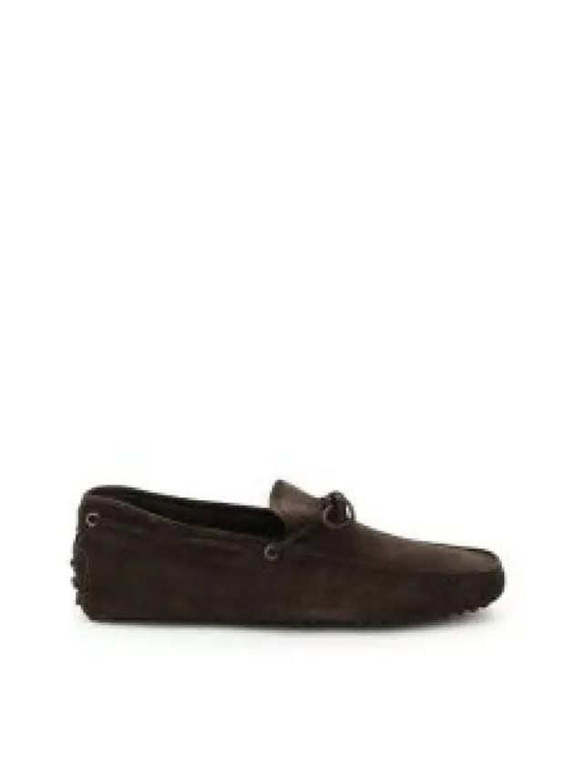 Men's Suede Gommino Driving Shoes Brown - TOD'S - BALAAN 2