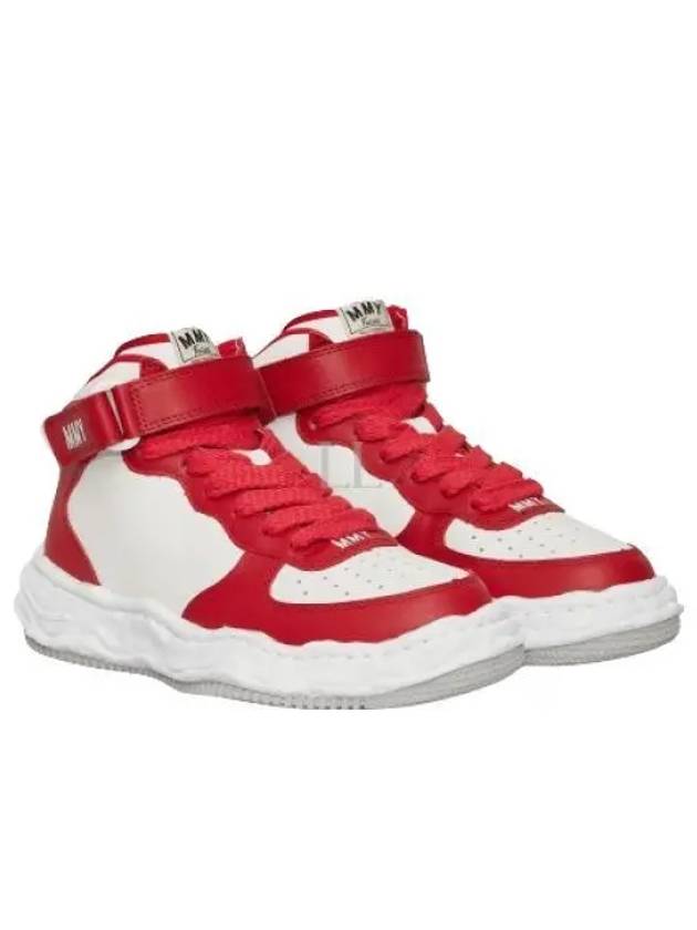 A08FW705 Red White Wayne OG Sole High Top Sneakers - MIHARA YASUHIRO - BALAAN 1