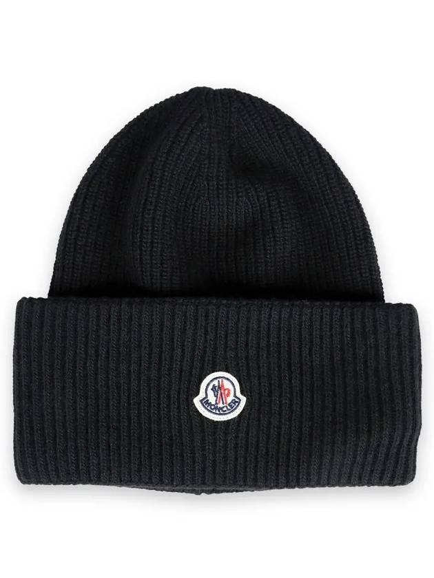 Wool Beanie Black - MONCLER - BALAAN 2