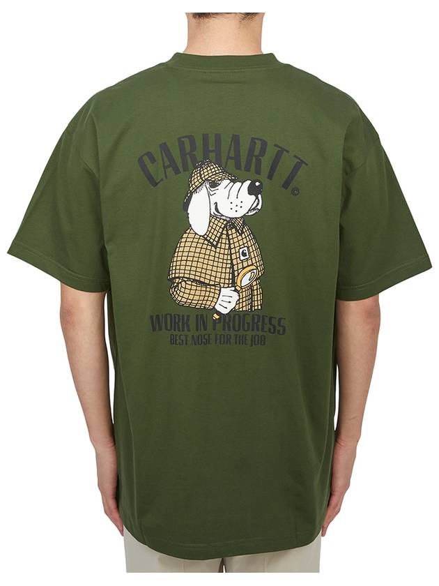 Inspector Short Sleeve T-Shirt Green - CARHARTT WIP - BALAAN 3