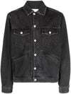 Django Back Logo Jacket Black - ISABEL MARANT - BALAAN 1