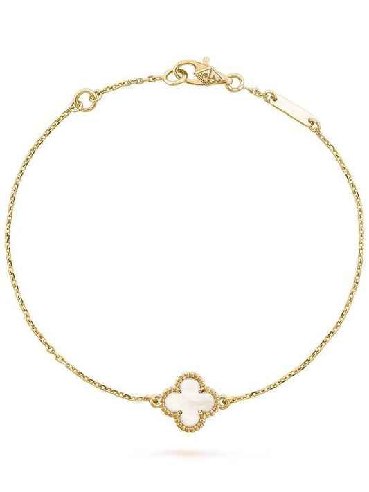 Van Cleef & Arpels Sweet Alhambra Pendant Gold Bracelet Mother of Pearl - VANCLEEFARPELS - BALAAN 1