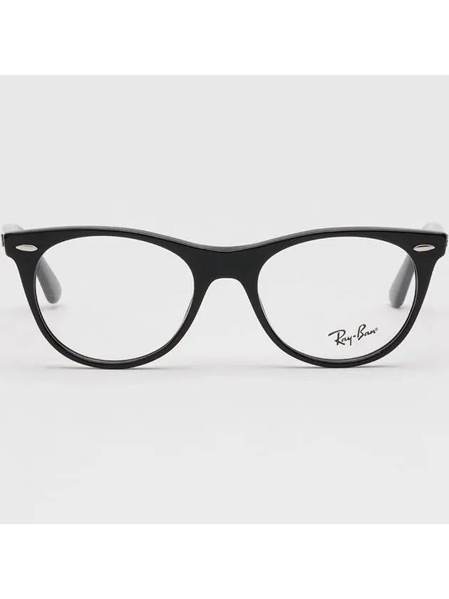 Glasses Frame RB2185V 2000 Round Horned Frame Men Women Fashion - RAY-BAN - BALAAN 3