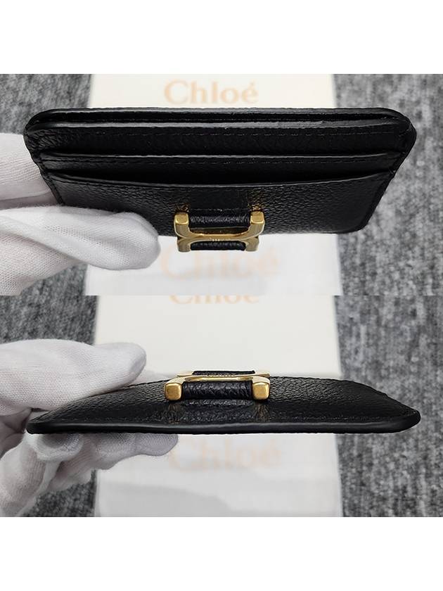 Marcie Leather Card Wallet Black - CHLOE - BALAAN 7