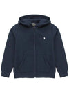 Kids Women s Pony Logo Hooded Zip up Navy 836601 002 - POLO RALPH LAUREN - BALAAN 1