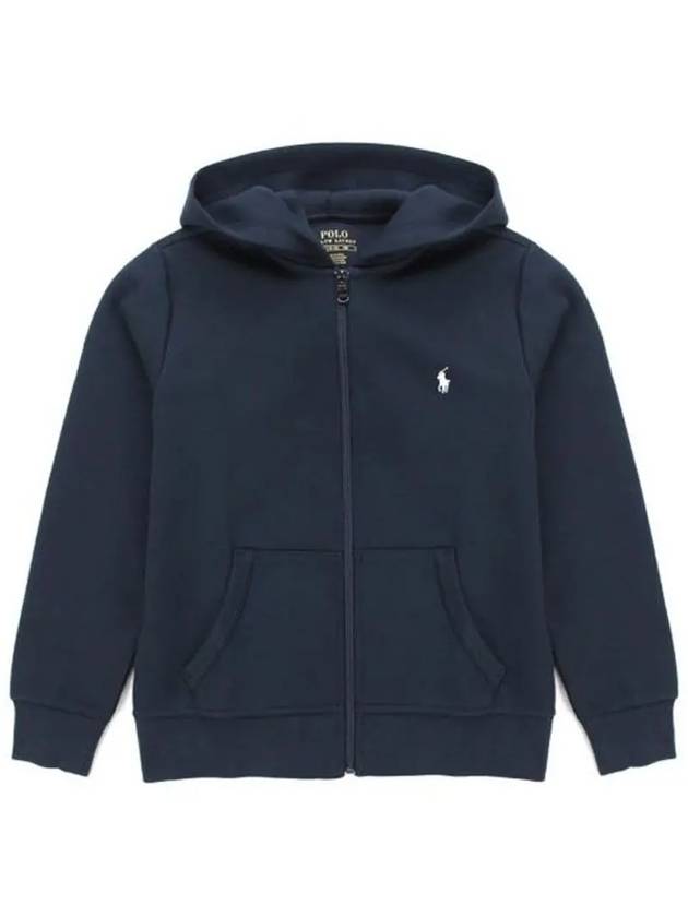 Kids Pony Logo Hooded Zip Up Navy 836601 002 - POLO RALPH LAUREN - BALAAN 1