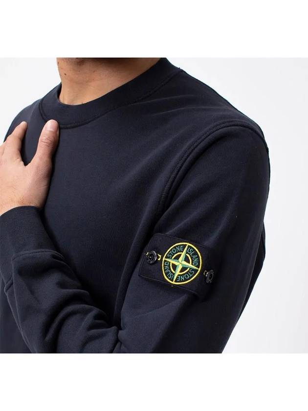 Wappen Patch Crew Neck Sweatshirt Navy - STONE ISLAND - BALAAN 5