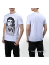 Men's Che Guevara White Short Sleeve T-Shirt BJT235S E542S 03 - NEIL BARRETT - BALAAN 1