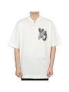 Men's Y-3 Short Sleeve T-Shirt White - YOHJI YAMAMOTO - BALAAN 1