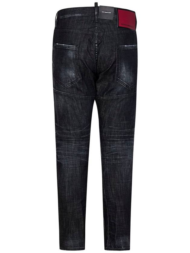 Denim Straight Pants S74LB1579 S30357900 BLACK - DSQUARED2 - BALAAN 2