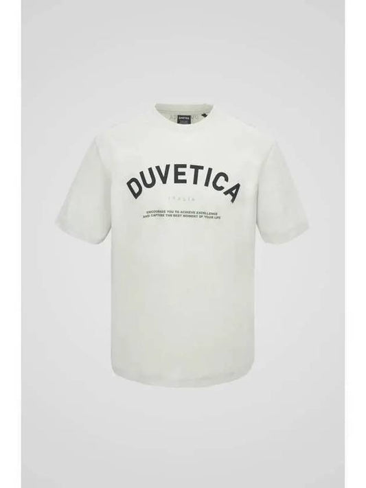 Hoe M Dark Khaki Men s Short Sleeve T Shirt Gold - DUVETICA - BALAAN 1