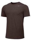 Team Legend Crew Sport Short Sleeve T-Shirt Brown - NIKE - BALAAN 2