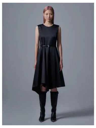 Unbalanced sleeveless dress black domestic product - JUUN.J - BALAAN 1