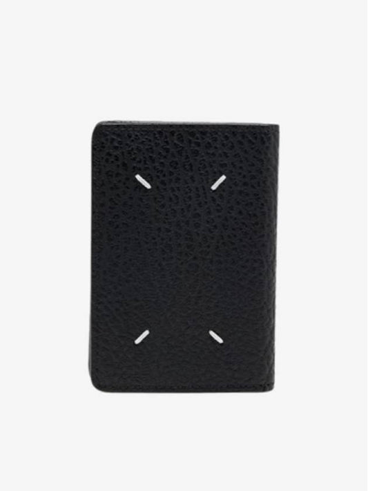 Bovine Leather Card Wallet Black - MAISON MARGIELA - BALAAN 2