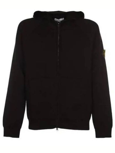 Wappen Patch Cotton Hooded Jacket Black - STONE ISLAND - BALAAN 2