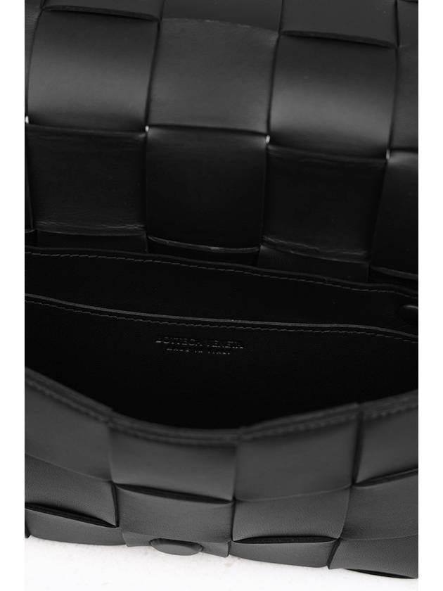 Large Intrecciato Cross Bag Black - BOTTEGA VENETA - BALAAN 4