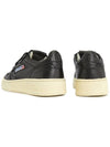 Women's Medalist Goatskin Low Top Sneakers Black - AUTRY - BALAAN 7