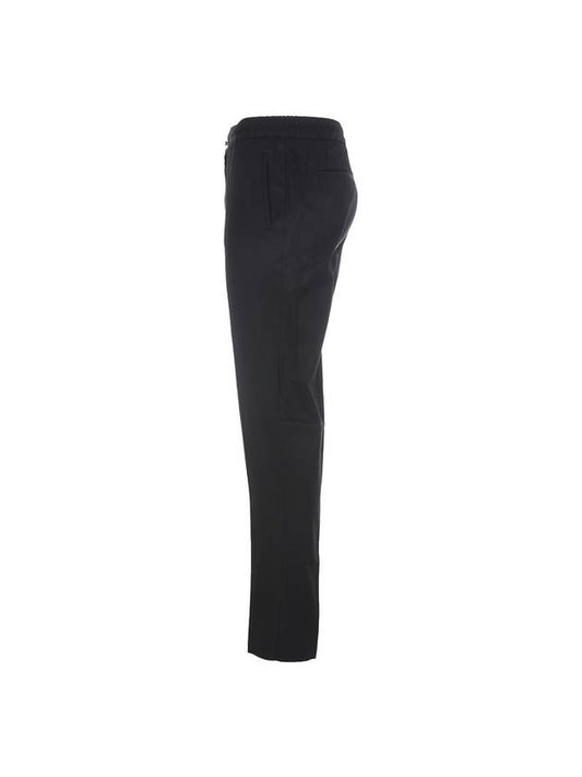 UPLAC K06S9910 BLACK Drawstring Light Cotton Black Pants - KITON - BALAAN 2
