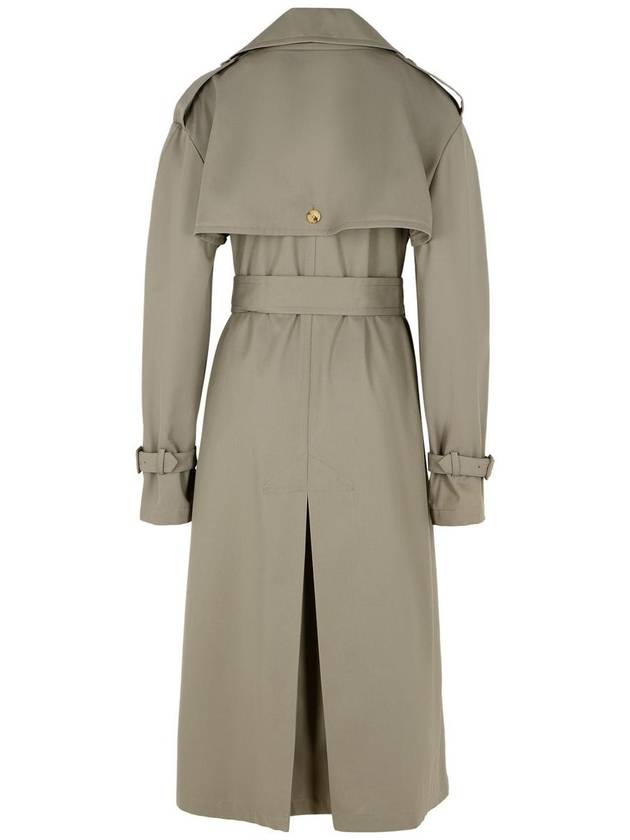 Moschino Beige Cotton Blend Trench Coat - MOSCHINO - BALAAN 3