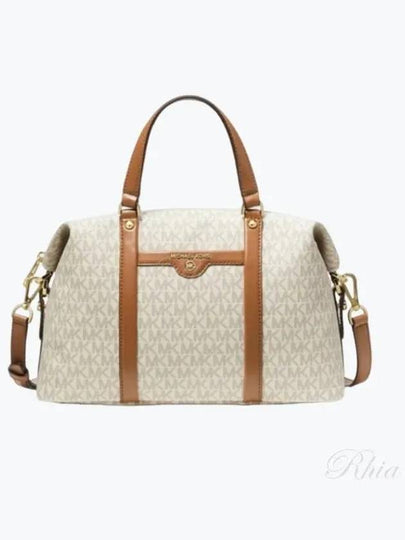 Beck Medium Logo Satchel Tote Bag Vanilla White - MICHAEL KORS - BALAAN 2