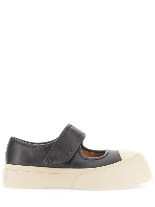 Nappa Leather Mary Jane Low Top Sneakers Black - MARNI - BALAAN 13