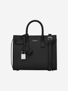 Nano Sac De Jour Grain Leather Tote Bag Black - SAINT LAURENT - BALAAN 1