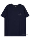 Men's Item Logo Cotton Short Sleeve T-Shirt Navy - A.P.C. - BALAAN 2