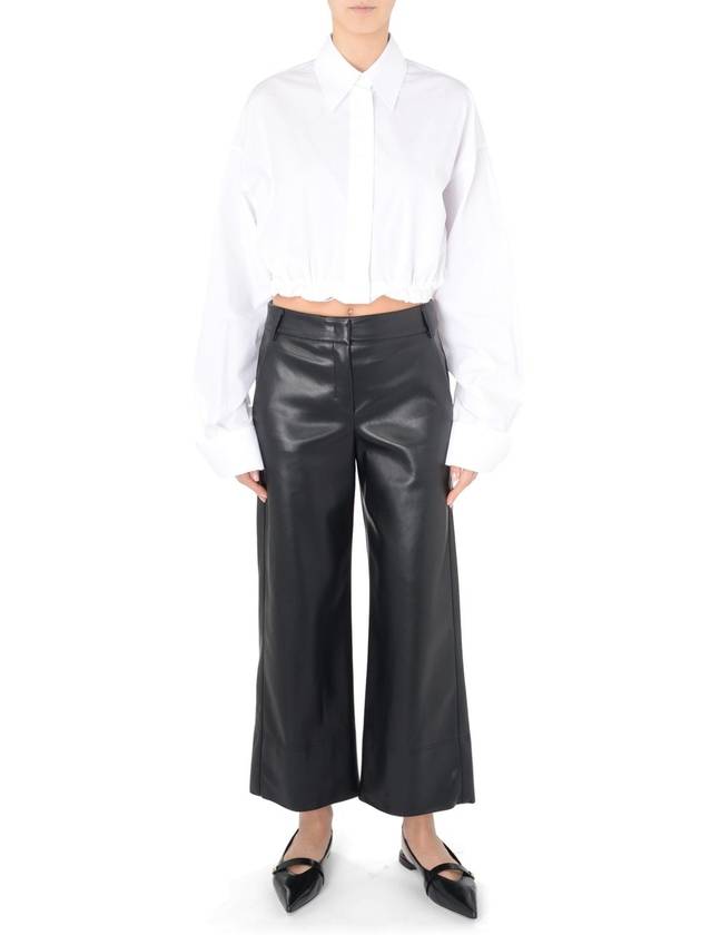 Soprano Poly Straight Pants Black - S MAX MARA - BALAAN 3