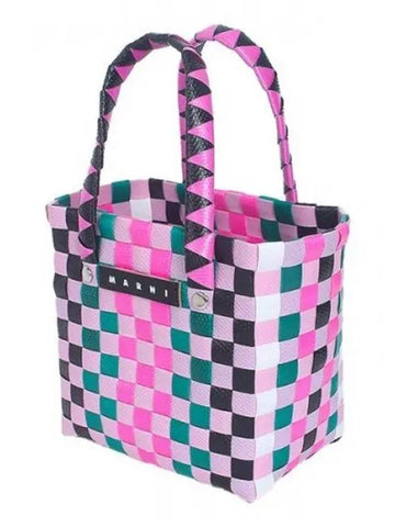 Multicolor Woven Micro Tote Bag Pink M00178 M00IW 0MC49 1120519 - MARNI - BALAAN 1