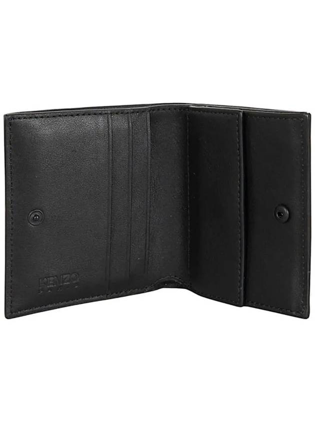 Signature Logo Coin Mini Half Wallet Black 5PM403 L43 99 - KENZO - BALAAN 4