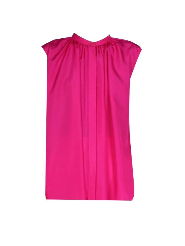 Women's Fuchsia Silk Blouse Pink - ALEXANDER MCQUEEN - BALAAN 1