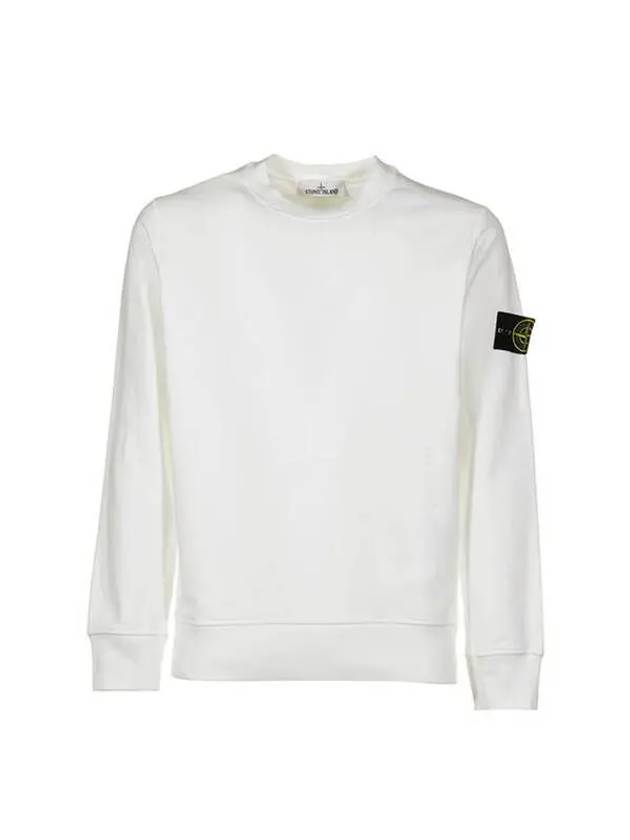 Wappen Patch Crew Neck Sweatshirt White - STONE ISLAND - BALAAN 2