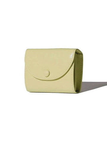 Dot two pocket coin business card card wallet Pale Lemon - LE MASQUE - BALAAN 1