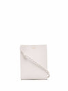 Logo Small Tangle Leather Cross Bag White - JIL SANDER - BALAAN 1